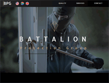 Tablet Screenshot of battalionprotectiongroup.com